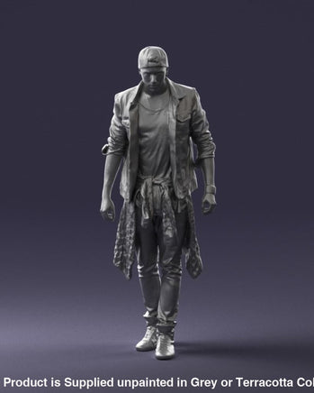 Hip Young Male Wearing Cap Figure