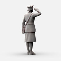 MM1154 WW2 RAF WAAF Saluting Figure