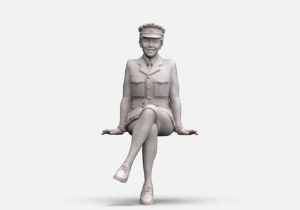 MM1154 WW2 RAF WAAF Sitting Figure
