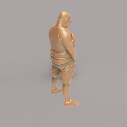 MM118 Large Drunk Male Urinating Figure