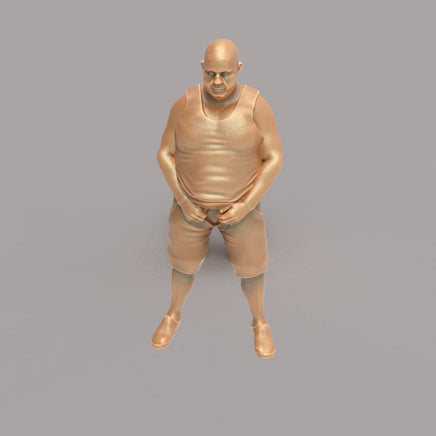 MM118 Large Drunk Male Urinating Figure