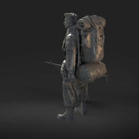 MM2053 Royal Marine With GPMG Figure