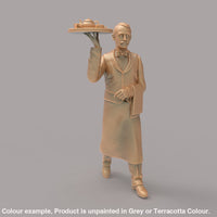 MM2085 Waiter with Tray Held Up Figure