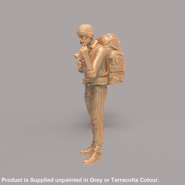 MM241B Male Hiker/Camping/Standing With Small Torch Figure