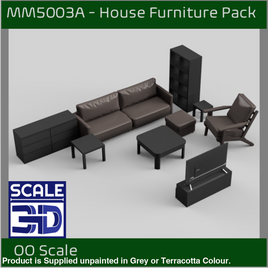 MM5003 - Household Furniture Pack A OO Scale Scale Model