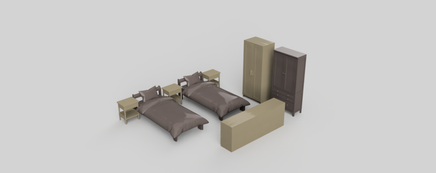 MM5003 - Household Furniture Pack F OO Scale Scale Model