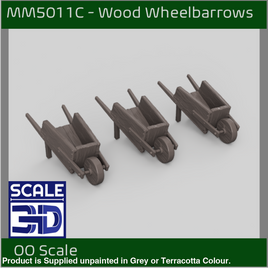 MM5011C - Wooden Wheel Barrows OO scale Scale Model
