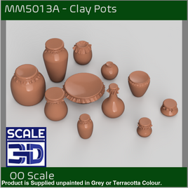 MM5013A - Clay Pots - OO Scale Scale Model