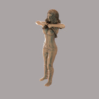 MM713 Girl Lifting Top Off 18 + Figure