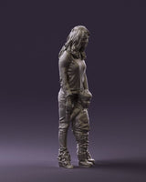 Mm849 Woman And Son In Winter Clothes Figure
