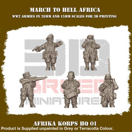 MTH WW2 Africa Korps HQ 1 28mm 1:56 Figure