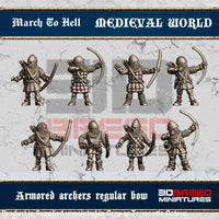 MW002 Armoured Archers Regular Bow Figure