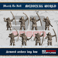 MW003 Armoured Archers Long Bow Figure