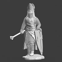 NCM006 Medieval Bishop - with Shield and Mace Medieval Figure