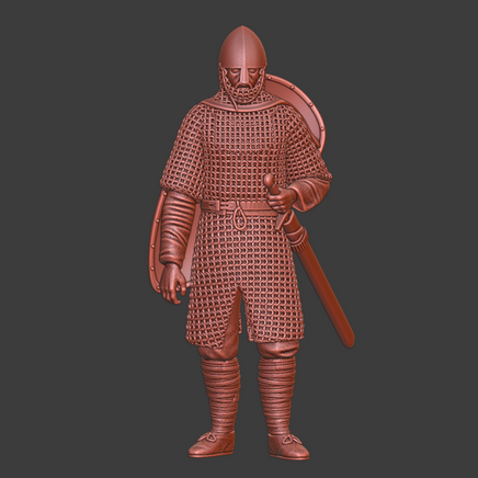 NCM011 Medieval Norman Crusader Knight - Resting Medieval Figure