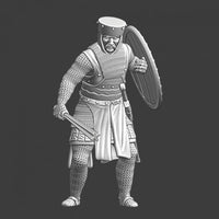 NCM012 Medieval infantryman with barmace Medieval Figure