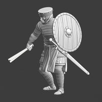NCM012 Medieval infantryman with barmace Medieval Figure