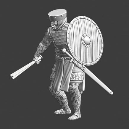 NCM012 Medieval infantryman with barmace Medieval Figure