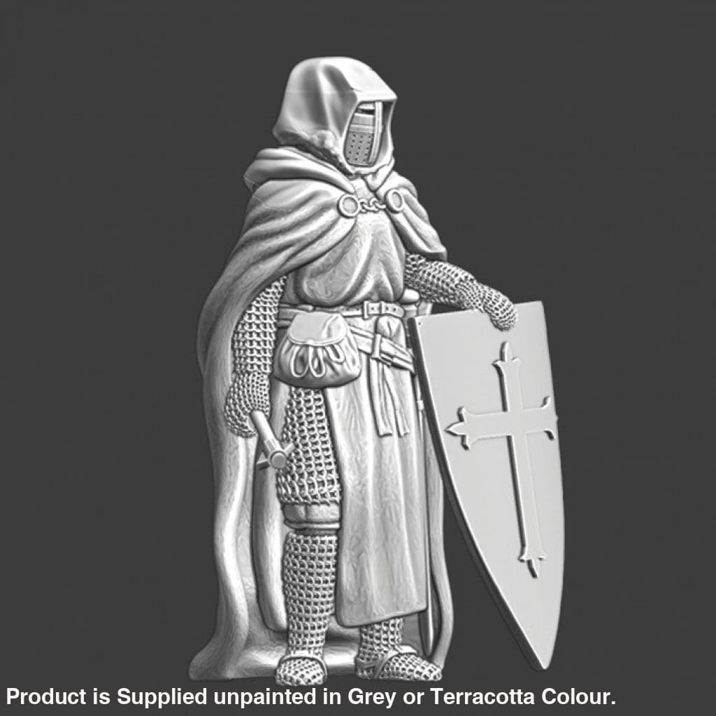 NCM068 Medieval leper knight with mace - Order of Lazarus| Scale 3D
