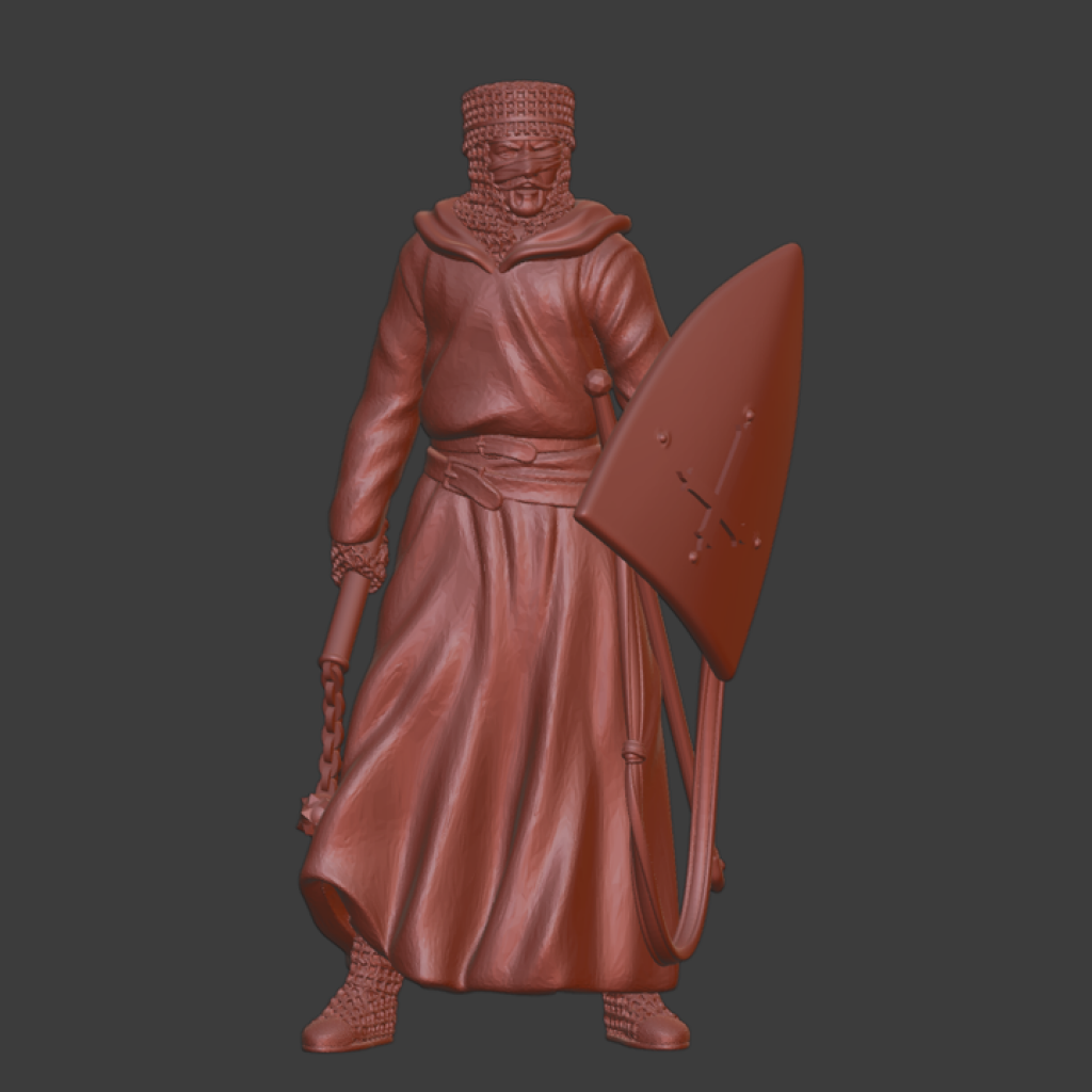 NCM111 Medieval Leper Knight - Saint Lazarus Order| Scale 3D