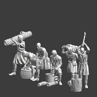 NCM112 Medieval Workers - Set 1 Medieval
