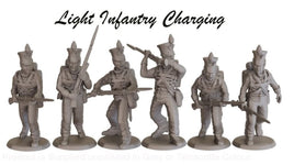 NSB005 Napoleonic Brunswick Light Infantry Charging Group Figure