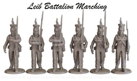NSB009 Napoleonic Brunswick Lieb Battalion Marching Group Figure