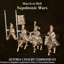 NWA Napoleonic Austrian Cavalry Command 03 15mm Figure
