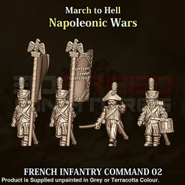NWF Napoleonic French Infantry Command 02 15mm Figure