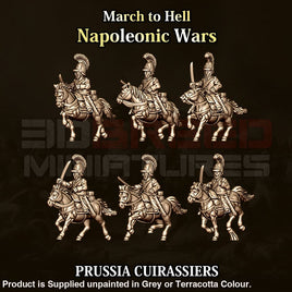 NWP Napoleonic Prussian Cavalry Cuirassiers 15mm Figure