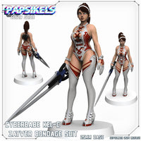 PAPSIKELS: Cyberbabe Kel C Zayver Bondage Suit Sci-fi