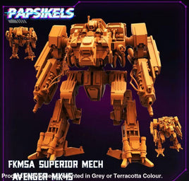 PAPSIKELS: FKMSA SUPERIOR MECH AVENGER MK45 Sci-fi