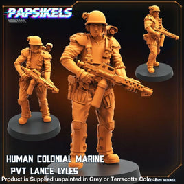 PAPSIKELS: Human Colonial Marine PVT Lance Lyle Sci-fi