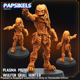 PAPSIKELS: Plasma Pistol Wulfen Skull Hunter Sci-fi