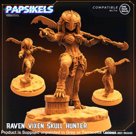 PAPSIKELS: Raven Vixen Skull Hunter Sci-fi