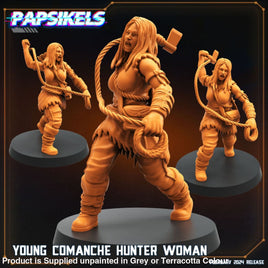 PAPSIKELS: Young Comanche hunter woman Sci-fi