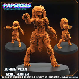 PAPSIKELS: Zombie Vixien skull hunter Sci-fi