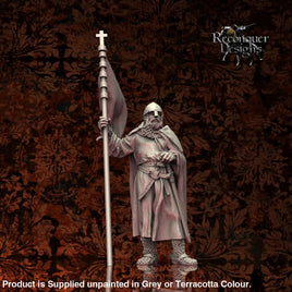 Dismounted Military Order Standard Bearer 12Th Century Medieval