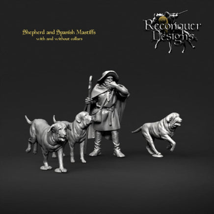 REM0100 Shepherd and Spanish Mastiffs Medieval