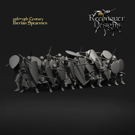 REM0111 12th - 13th century Iberian Spearmen Medieval
