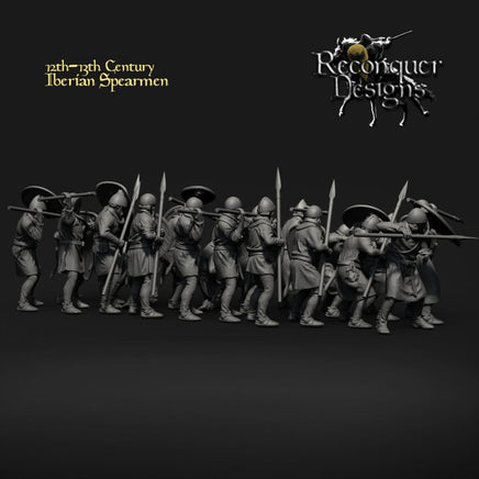 REM0111 12th - 13th century Iberian Spearmen Medieval