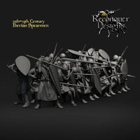 REM0111 12th - 13th century Iberian Spearmen Medieval