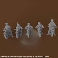 RKX5045A Fallschirmjager Motorbikes x 5 Figure