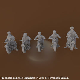 RKX5045A Fallschirmjager Motorbikes x 5 Figure
