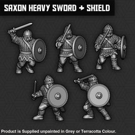 SM003 Saxon Heavy Sword & Shield Units Figure