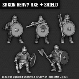 SM006 Saxon Heavy Axe & Shield Units Figure
