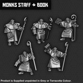 SM008 Monks Book & Staff Units Figure