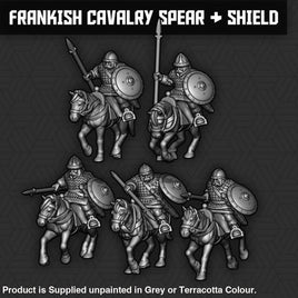 SM013 Frankish Cavalry Spear and Shield Units Figure