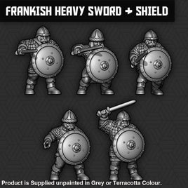 SM018 Frankish Heavy Sword & Shield Units Figure