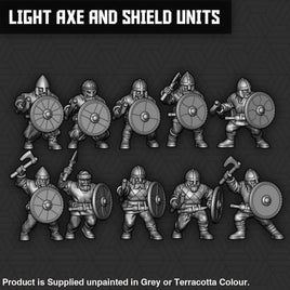 SM038 Viking Light Axe & Shield Units Figure